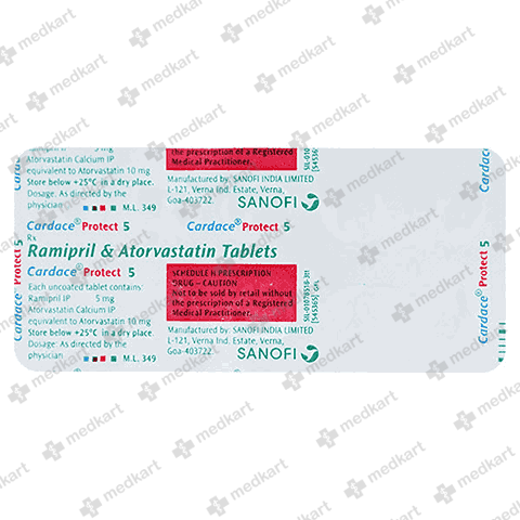 CARDACE PROTECT 5MG TABLET 10'S