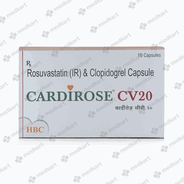 CARDIROSE CV 20MG CAPSULE 10'S