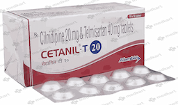 CETANIL T 20MG TABLET 10'S