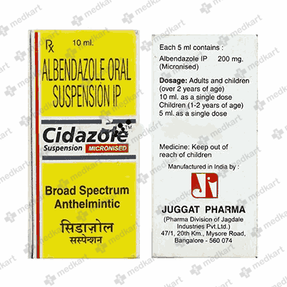 CIDAZOLE SYRUP 10 ML