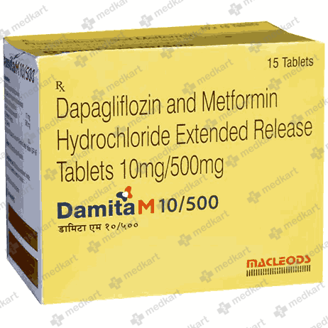 DAMITA M 10/500MG TABLET 15'S