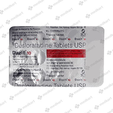 DAZIT 10MG TABLET 15'S