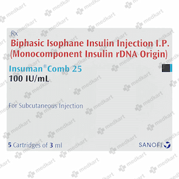 INSUMAN 25 COMB PENFILL 3 ML