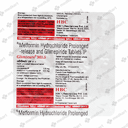 GLIMICURE M 0.5MG TABLET 15'S