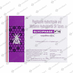 GLYCIPHAGE P 15MG TABLET 10'S