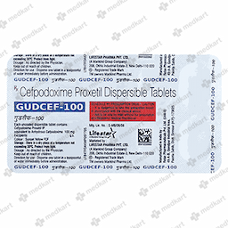 GUDCEF 100MG TABLET 10'S