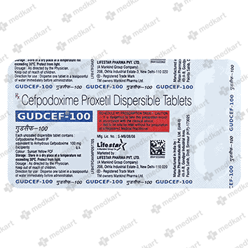 GUDCEF 100MG TABLET 10'S