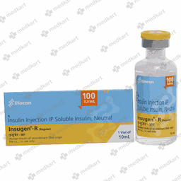 INSUGEN R 100IU VIAL 10 ML