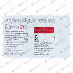 ISTAVEL D 5/50MG TABLET 15'S