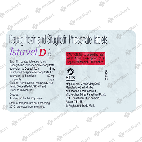 ISTAVEL D 5/50MG TABLET 15'S