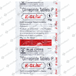 K GLIM 1MG TABLET 15'S