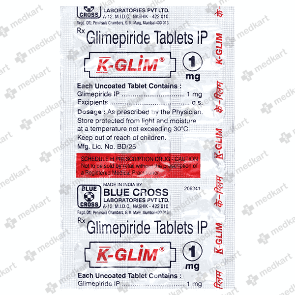 K GLIM 1MG TABLET 15'S