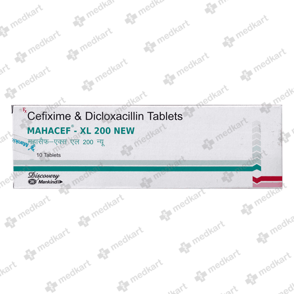 MAHACEF XL 200MG TABLET 10'S