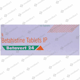 BETAVERT 24MG TABLET 10'S