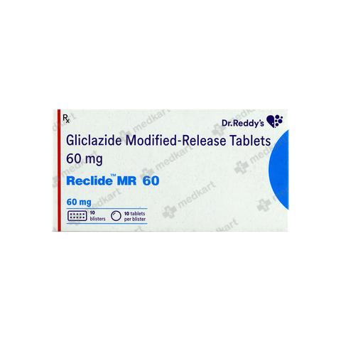 RECLIDE MR 60MG TABLET 10'S