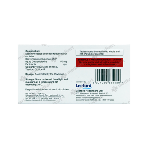 VELNOF ER 50MG TABLET 10'S