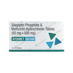 SITAMET 50/500MG TABLET 15'S