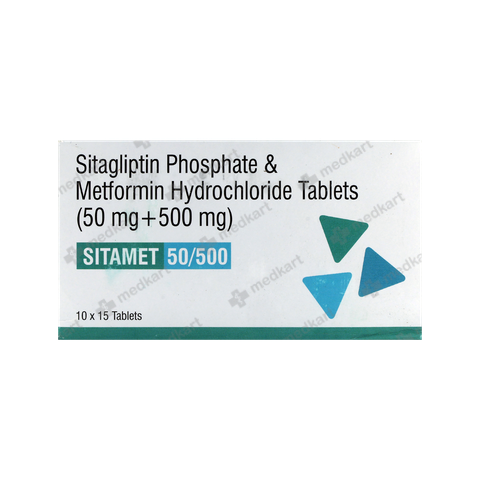 SITAMET 50/500MG TABLET 15'S