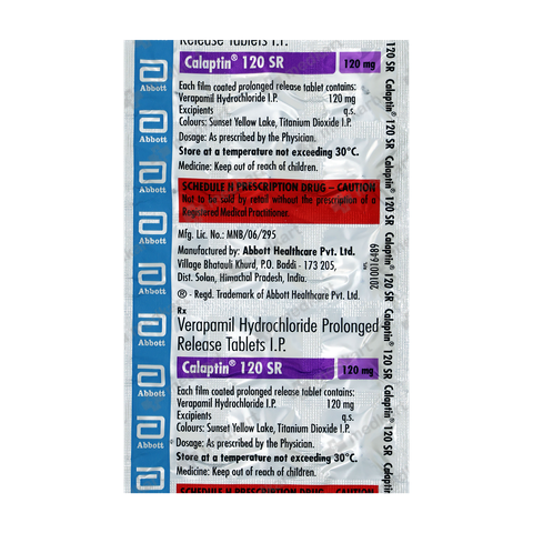 CALAPTIN SR 120MG TABLET 15'S