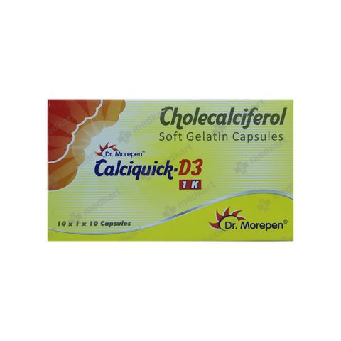 CALCIQUICK D3 1K CAPSULE 10'S