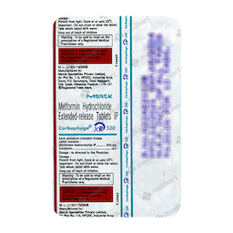 CARBOPHAGE XR 500MG TABLET 10'S