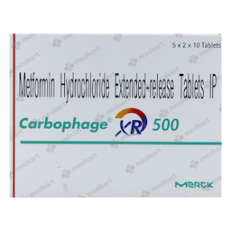 CARBOPHAGE XR 500MG TABLET 10'S