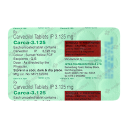 CARCA 3.125MG TABLET 15'S