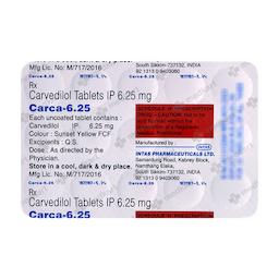 CARCA 6.25MG TABLET 15'S