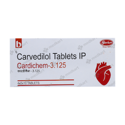 CARDICHEM 3.125MG TABLET 10'S