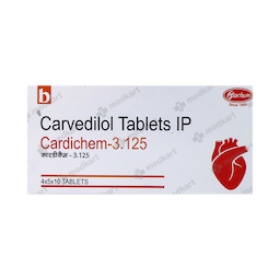 CARDICHEM 3.125MG TABLET 10'S