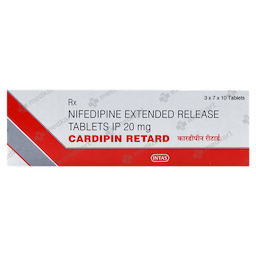 CARDIPIN RETARD TABLET 10'S