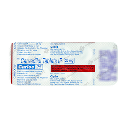 CARLOC 25MG TABLET 10'S