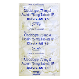 CLAVIX AS 75MG TABLET 15'S