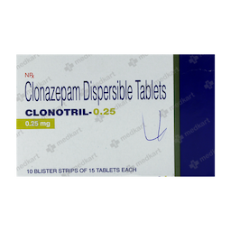 CLONOTRIL 0.25MG TABLET 15'S