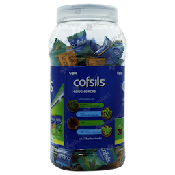 COFSILS ASSORTED COUGH DROPS JAR 210'S