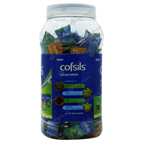 COFSILS ASSORTED COUGH DROPS JAR 210'S