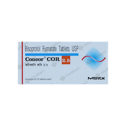 CONCOR COR 2.5MG TABLET 10'S