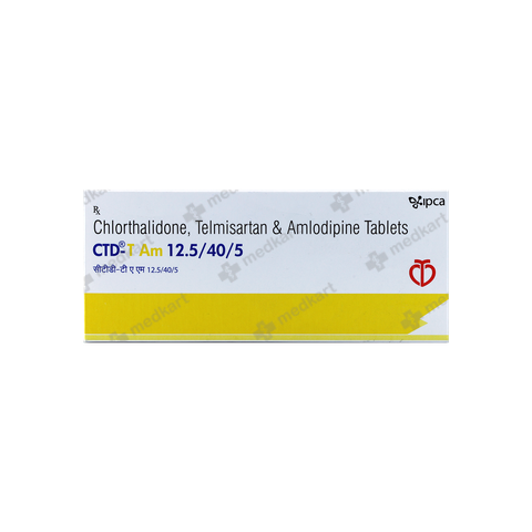 CTD T AM 12.5/40MG TABLET 10'S