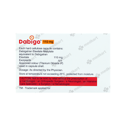 DABIGO 110MG TABLET 10'S