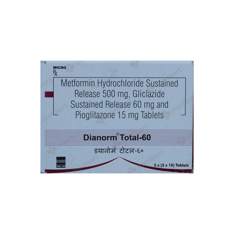 DIANORM TOTAL 60MG TABLET 10'S