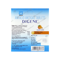 DIGENE (ORANGE) TABLET 15'S