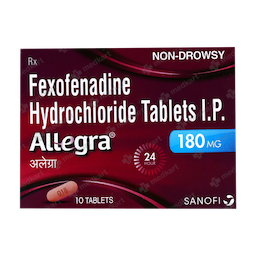 ALLEGRA 180MG TABLET 10'S