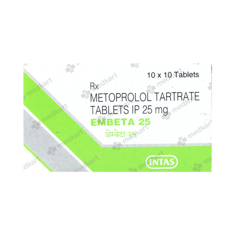 EMBETA 25MG TABLET 10'S