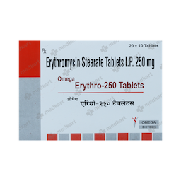 ERYTHRO 250MG TABLET 10'S