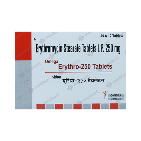 ERYTHRO 250MG TABLET 10'S