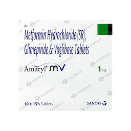 AMARYL MV 1MG TABLET 15'S