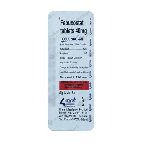 FEBUCARE 40MG TABLET 10'S