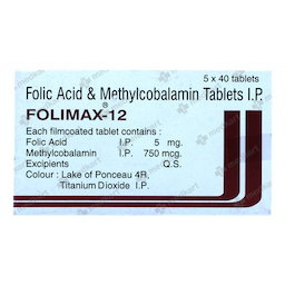 FOLIMAX 12MG TABLET 10'S