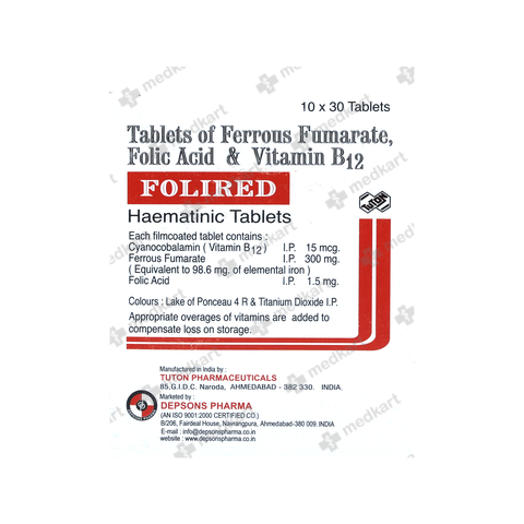 FOLIRED TABLET 30'S