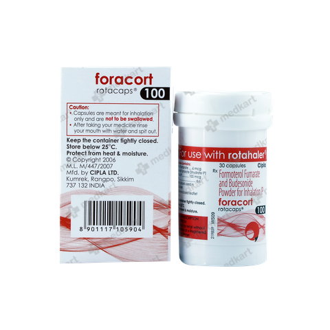 FORACORT 100MG ROTACAP 30'S